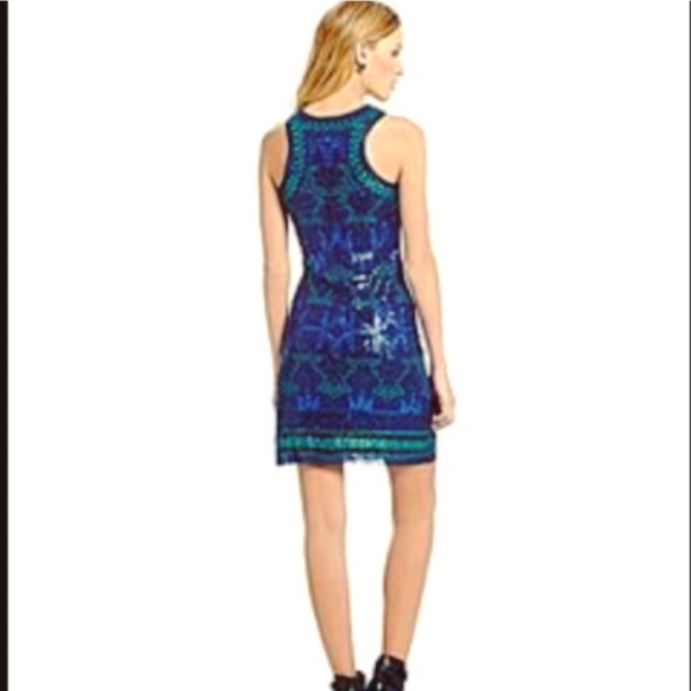 Navy/Green Sequin Dress